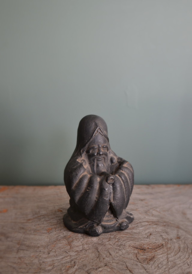 福緑寿 土人形 瓦人形 寿老人 福神様Antique Sam's Collection
