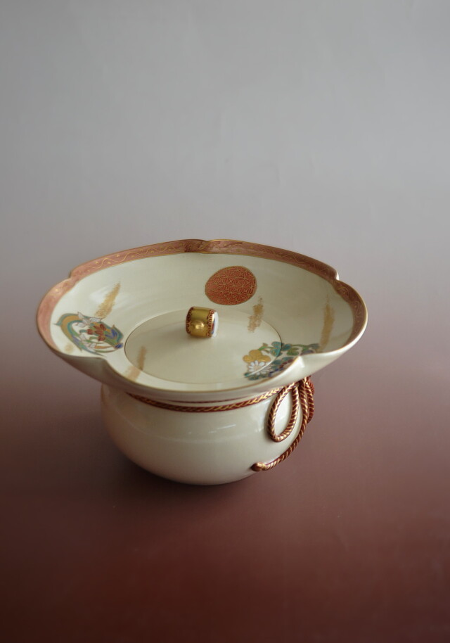 茶道具 砂金袋 水指 宝尽くし絵 橋本永豊 - 陶芸 茶道具 砂金袋 水指 宝尽くし絵 橋本永豊 - 陶芸