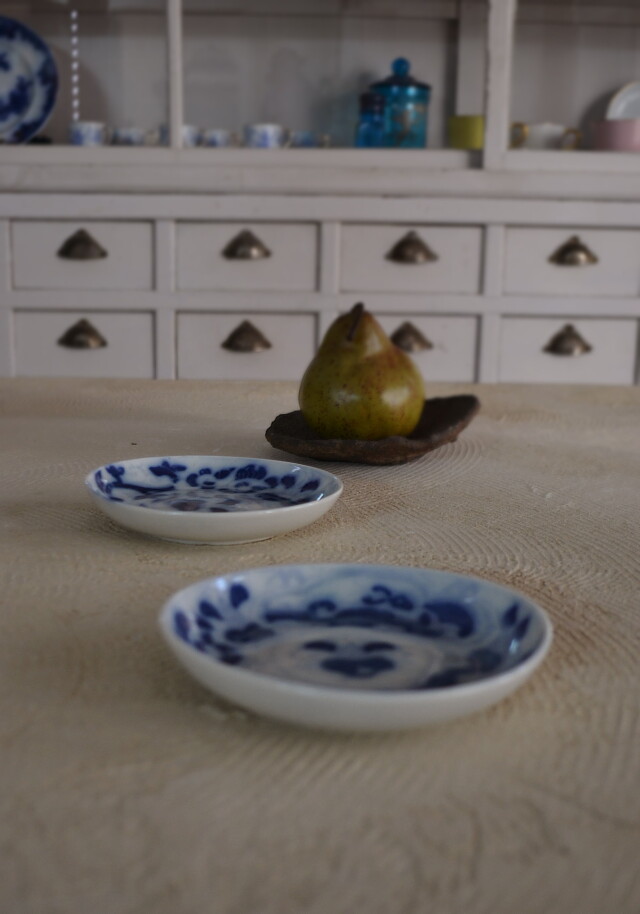 染付小皿二枚組