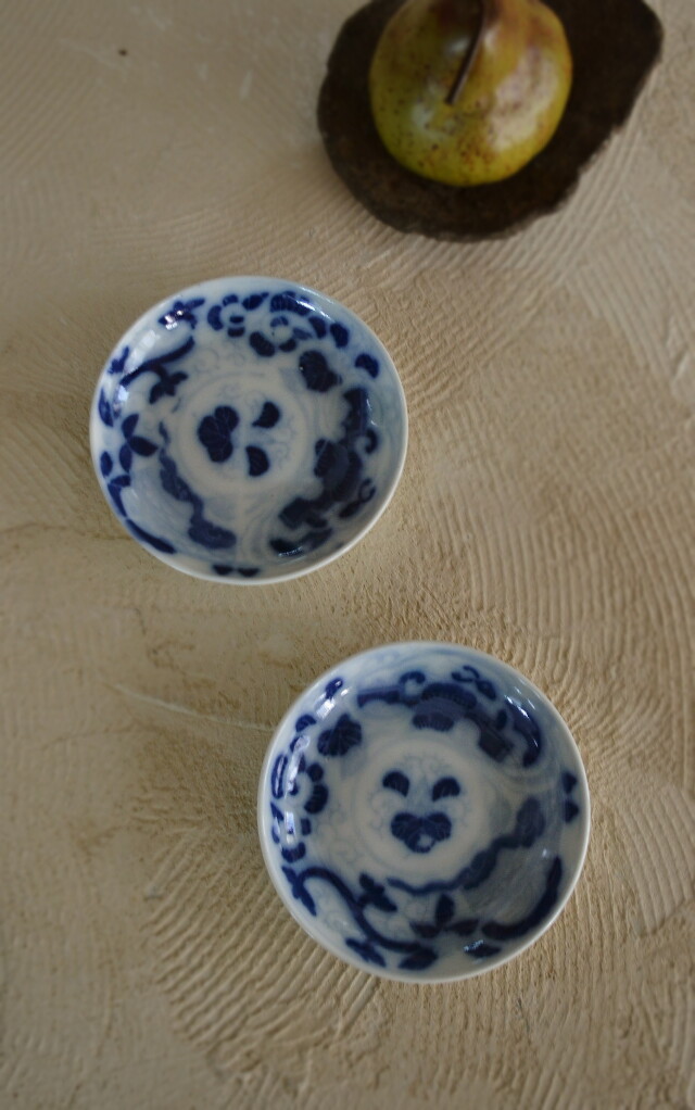染付小皿二枚組