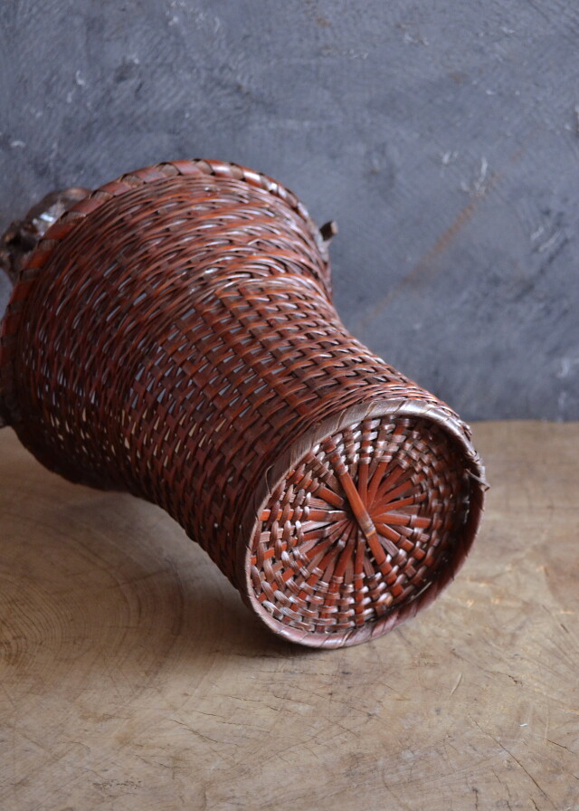 時代籠 竹籠 花器 古籠 籠 花生け 花籠 古竹Antique Sam's Collection