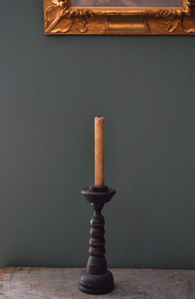 木製キャンドルスタンド　一対　蝋燭立て