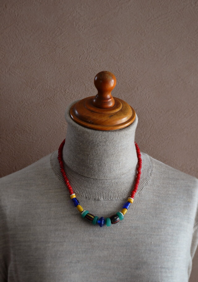 Antique Sam's Collection アンティークビーズネックレス 蜻蛉玉
