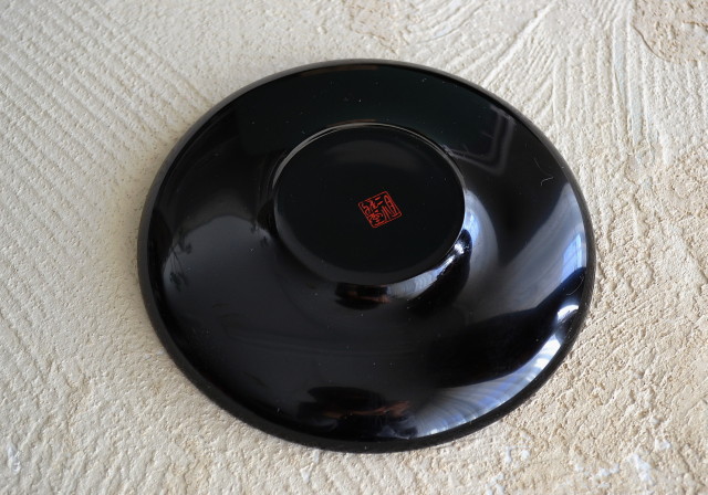Antique Sam's Collection 輪島塗 茶托 黒漆