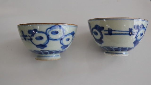 激安出品★茶碗作家物★アンティーク❗箱・付属品なし❗ Antique Sam's Collection 染付手描き煎茶茶碗