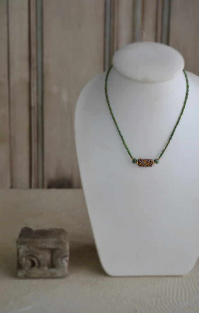 Antique Sam S Collection アンティーク蜻蛉玉 ネックレス