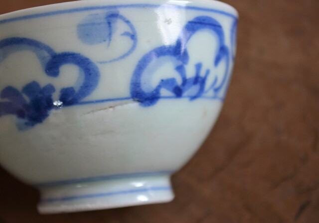 柄違い煎茶茶碗　5個セット