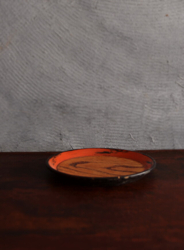 　民藝　木皿 小皿　茶台　根来　　木製工芸品　古道具