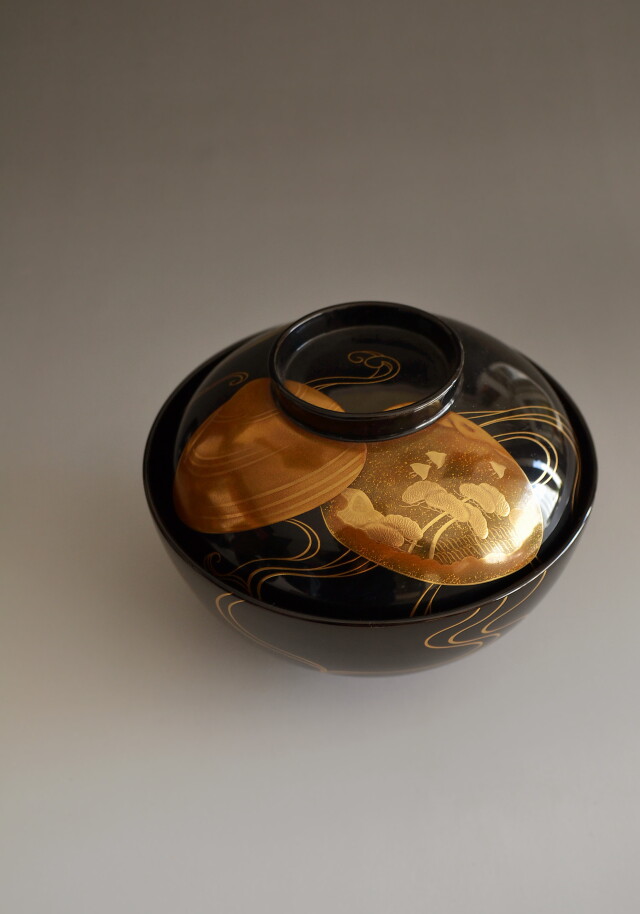 Antique Sam's Collection輪島塗蒔絵吸物椀5客組