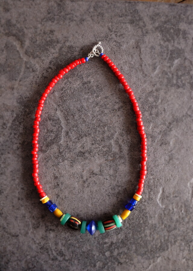 Antique Sam's Collection アンティークビーズネックレス 蜻蛉玉