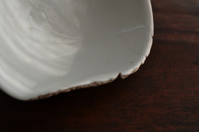 白磁たわみ茶碗　白磁茶器　白磁茶碗　湯冷まし　茶海　茶荷　しずく型　　金継教材　