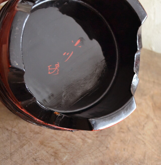 桶型花器　漆桶　冷酒クーラー　ワインクーラー　花器　漆器　器　鉢カバー