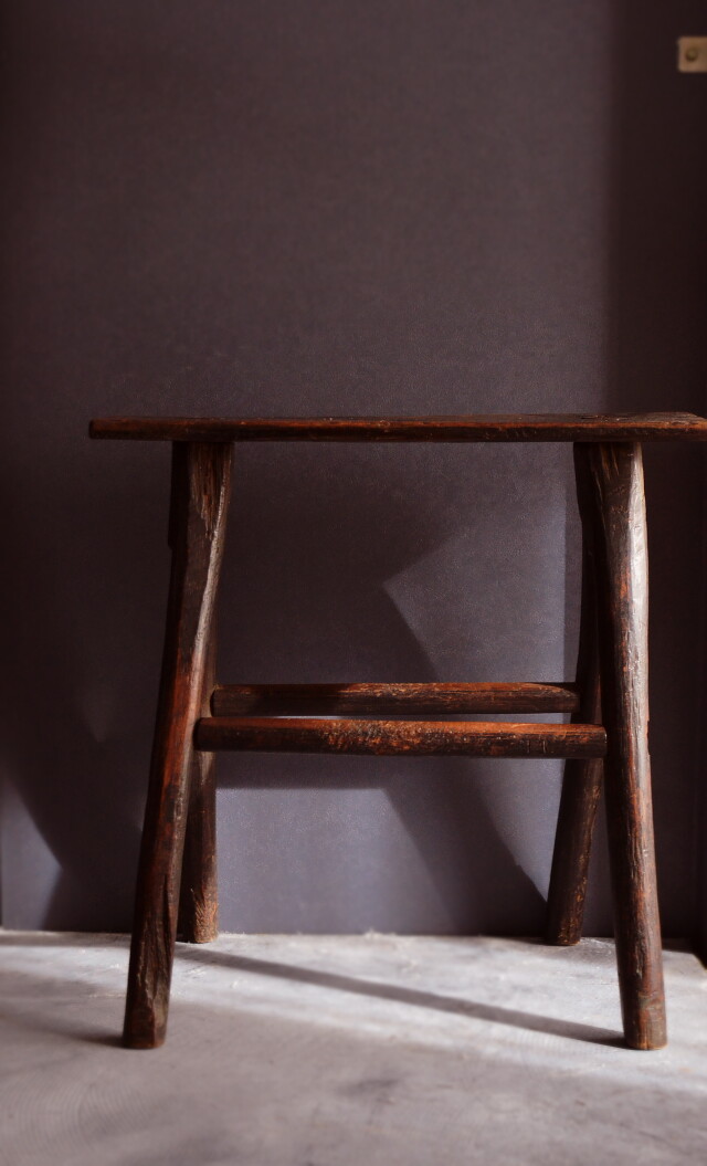 古木椅子　花台　プリミティブチェア　古い椅子　アンティークチェア