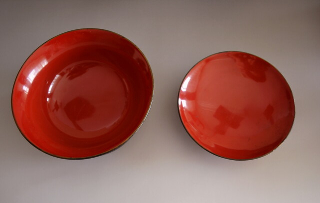 時代蒔絵椀　五客