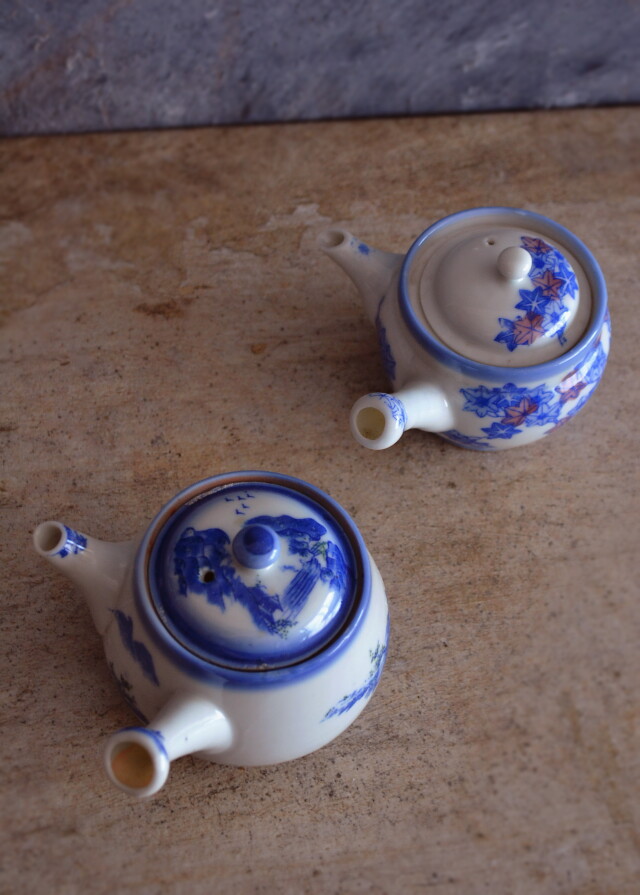 印判急須　蔵出し未使用品　小急須　茶注　茶壷　小急須　染付　