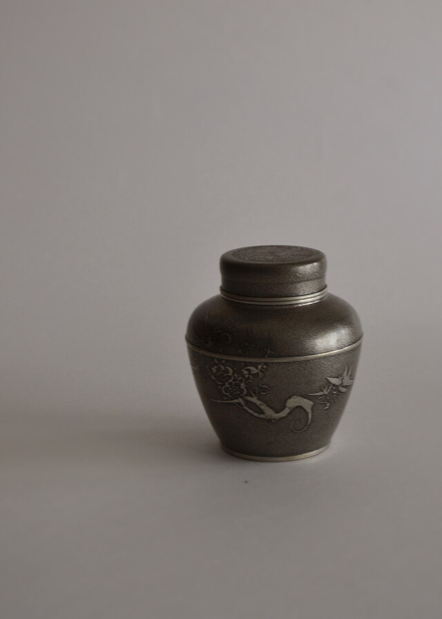 煎茶道具 間村自造 錫製 茶壷 茶心壷 約354g M R5698 - novius-it.hu