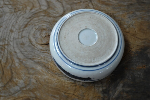 Antique Sam's Collection染付海老紋くらわんか手なます皿 金直し