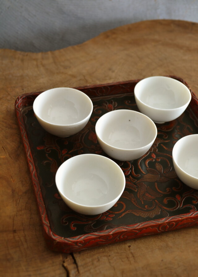 白磁煎茶茶碗　向付　小鉢　白磁　5客組