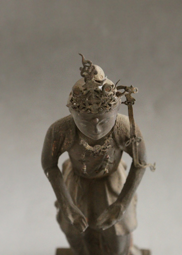 観音菩薩　小仏　仏教美術　木彫仏　 仏像  時代仏 　骨董　座像　仏教美術　古仏　