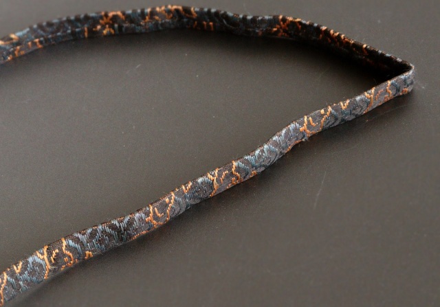 アンティーク帯留め　彫金　蓮　帯締め 彫金技法