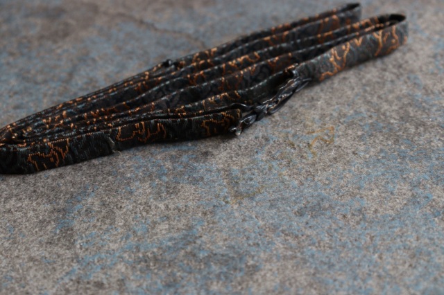 アンティーク帯留め　彫金　蓮　帯締め 彫金技法