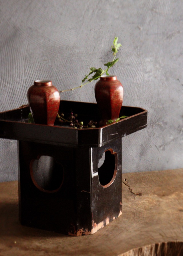 三方　漆膳　お膳　お月見　三宝　飾り台