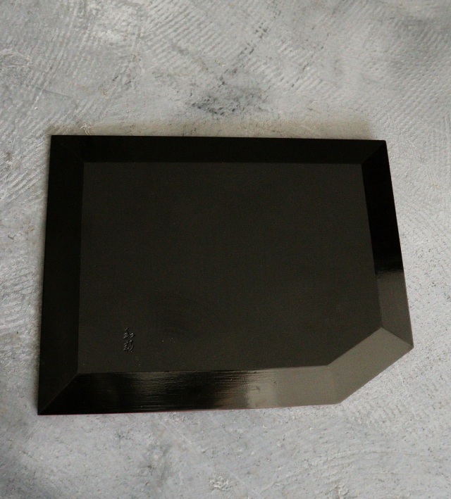 鎌倉彫　竹紋　折敷　お盆　花台　煎茶盆　手仕事　民藝　盆