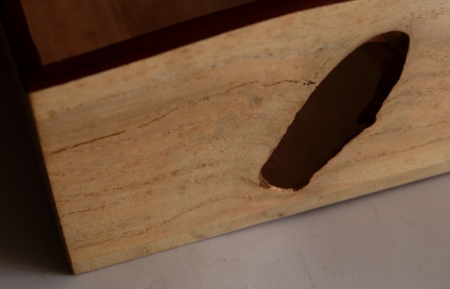 煙草盆　茶道具　指物師　福井誠山作　