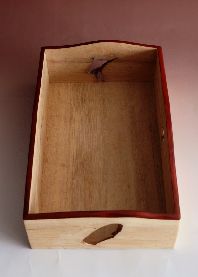 煙草盆　茶道具　指物師　福井誠山作　