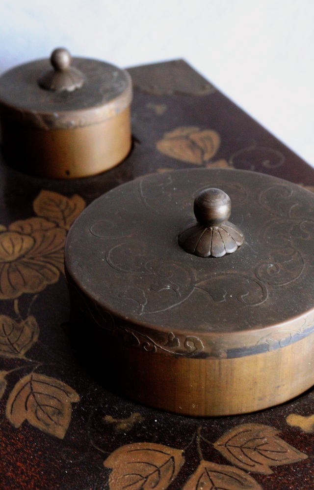 蒔絵長火鉢　梨地　手あぶり　蒔絵火鉢　卓上火鉢　煎茶　風炉　