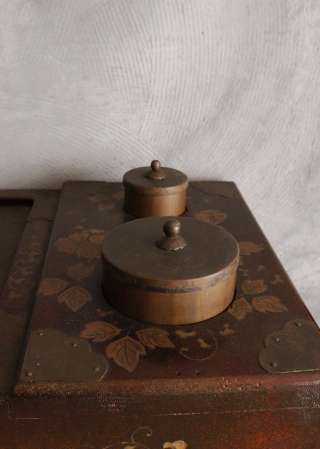 蒔絵長火鉢　梨地　手あぶり　蒔絵火鉢　卓上火鉢　煎茶　風炉　