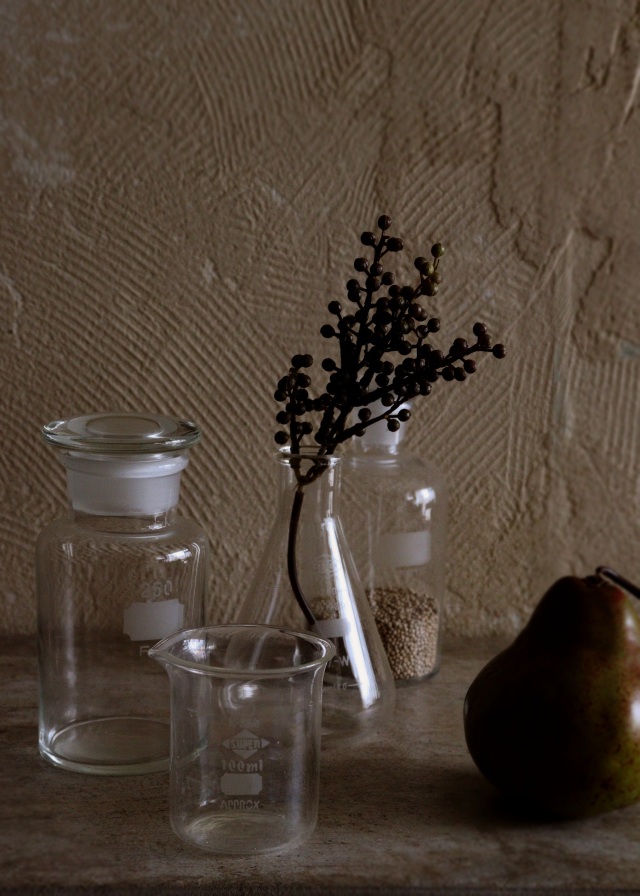 古いガラス瓶 三角フラスコ ビーカー ガラス瓶 古道具 透明ガラス