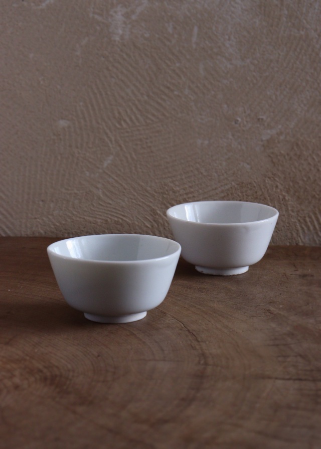 白磁煎茶茶碗　向付　小鉢　白磁　2客組