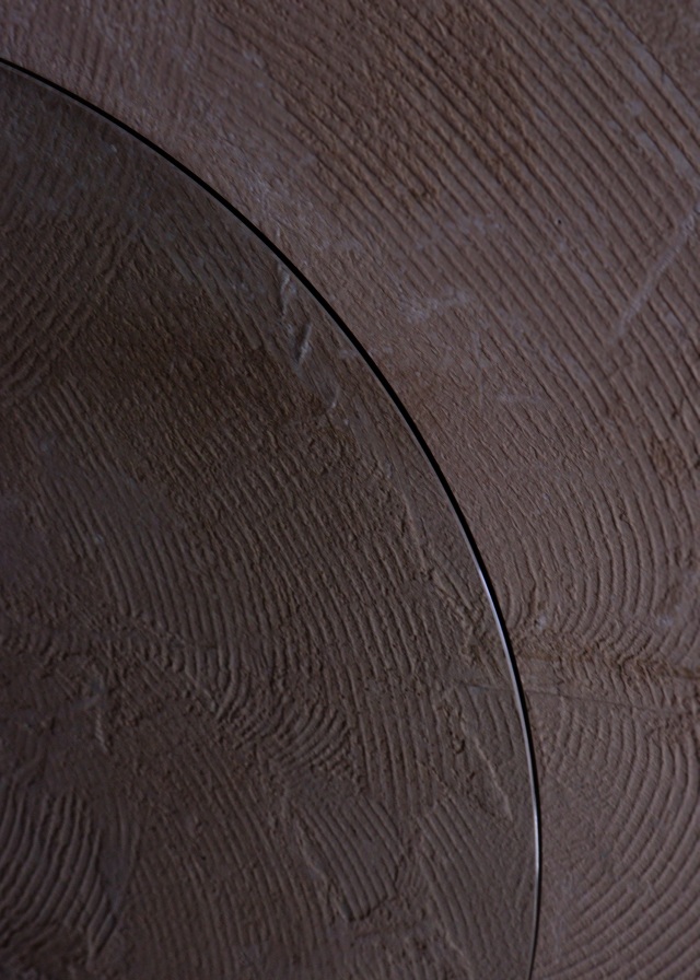 李朝木鉢脚付き　ガラス付き　木製捏鉢　民藝　茶卓　ミニテーブル　木鉢　　李朝家具　捏ね鉢　