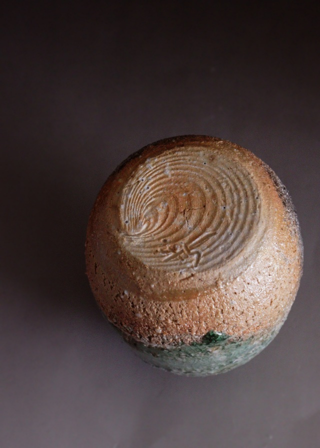 新歓嗣作　伊賀茶入　茶道具　茶器