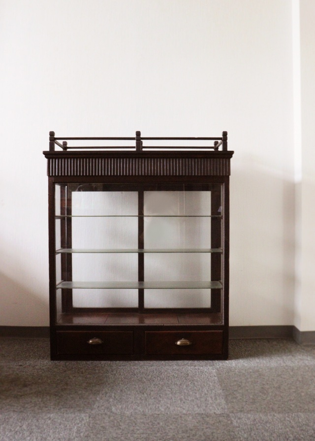 アンティーク　古いガラスケース　ショーケース アンティークガラスショーケースの通販 | ライフスタイル