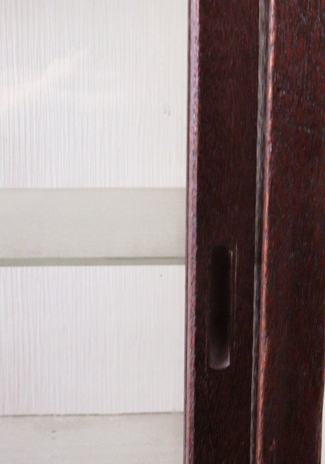 レトロガラスケース　ショーケース　コレクションケース　両面タイプ　ガラスケース　