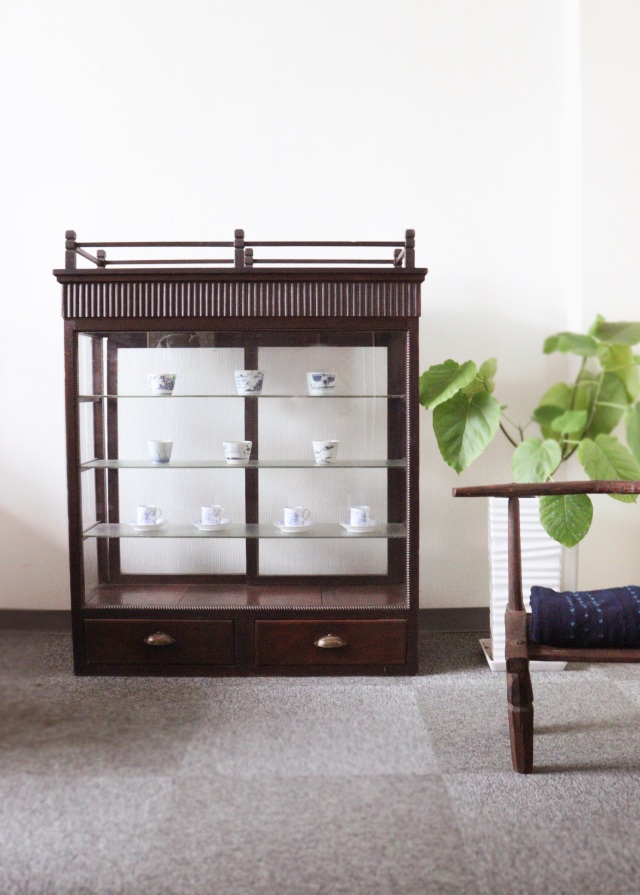 アンティーク　小家具　ガラスケース　キーケース レトロガラスケース ショーケース Gケース コレクションケース