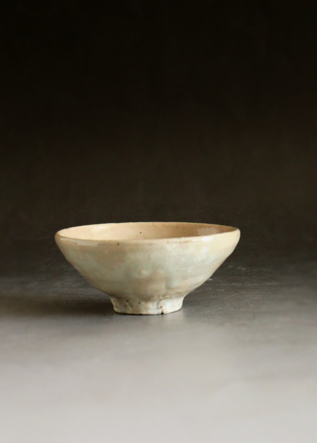 竹花正弘作 粉引盃 酒器 ぐいのみ 浪瀬窯 酒器 酒盃 粉引