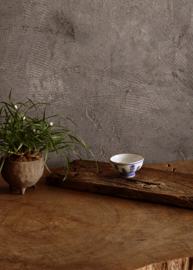 染付酒盃 猪口 杯 小川文齋作 染付 酒器 煎茶器