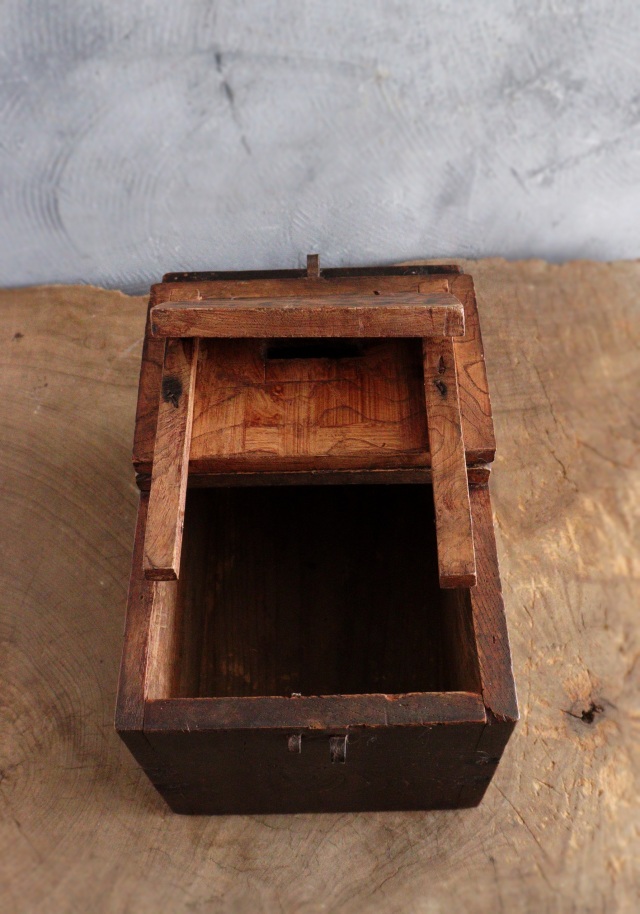 小さな時代銭箱 銭函 豆銭箱 小箱 時代小箱 アンティーク小箱 Antique