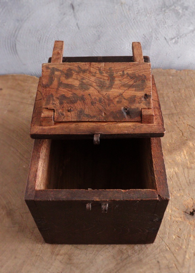 小さな時代銭箱 銭函 豆銭箱 小箱 時代小箱 アンティーク小箱 Antique