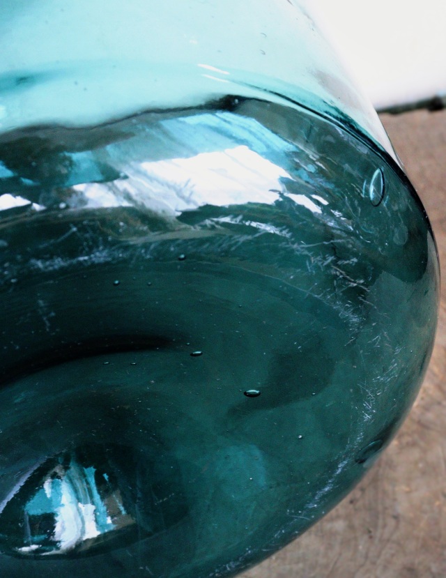 デミジョンボトル　古いガラス大瓶　大瓶　古道具　ガラスボトル　フラワーベース　インテリア　ヴィンテージ