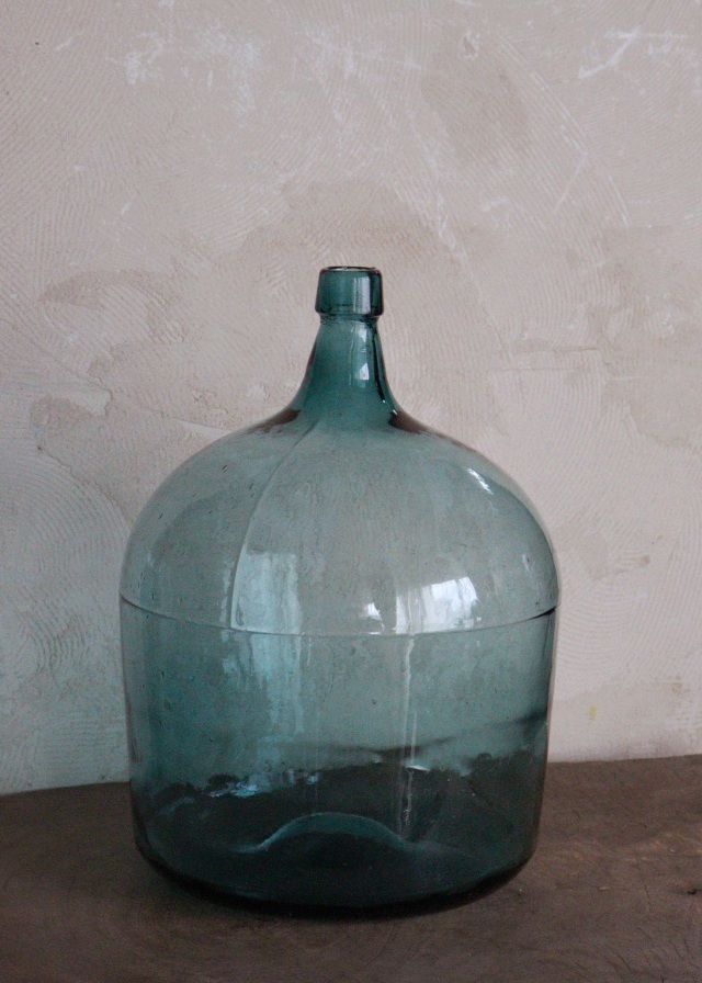 デミジョンボトル　古いガラス大瓶　大瓶　古道具　ガラスボトル　フラワーベース　インテリア　ヴィンテージ