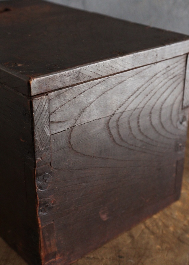 小さな時代銭箱　銭函　豆銭箱　小箱　時代小箱　アンティーク小箱