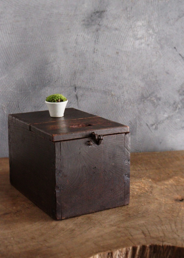 アンティーク 銭箱 小さな時代銭箱 銭函 豆銭箱 小箱 時代小箱 アンティーク小箱 Antique