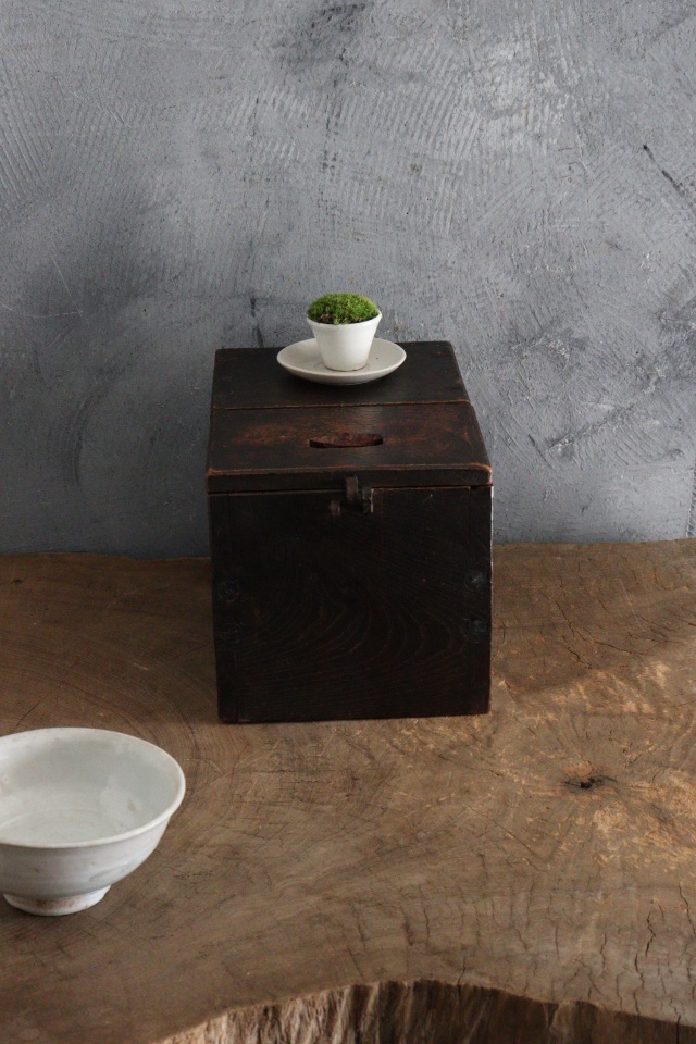 小さな時代銭箱 銭函 豆銭箱 小箱 時代小箱 アンティーク小箱 Antique