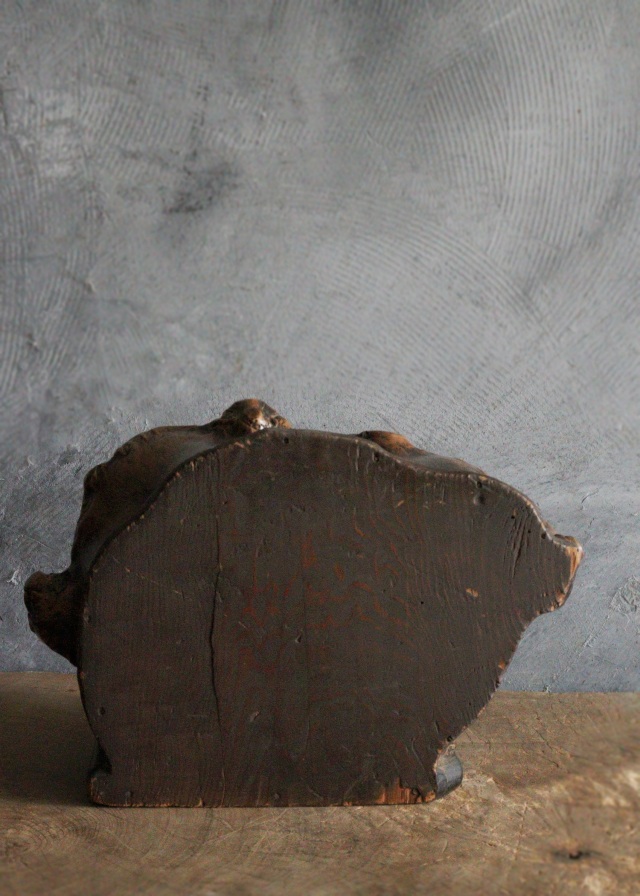 木の瘤厨子入り恵比寿大黒像　木彫　民藝　厨子　木彫仏