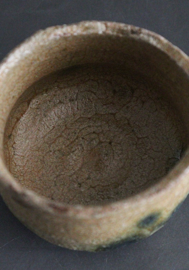 松村遷作 本沼手黄瀬戸　ぐい呑み　酒器　酒盃　織部　瀬戸