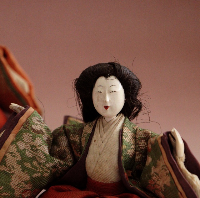 有職雛三人官女 江戸雛 骨董 ひな祭り 桃の節句 日本人形 日本人形
